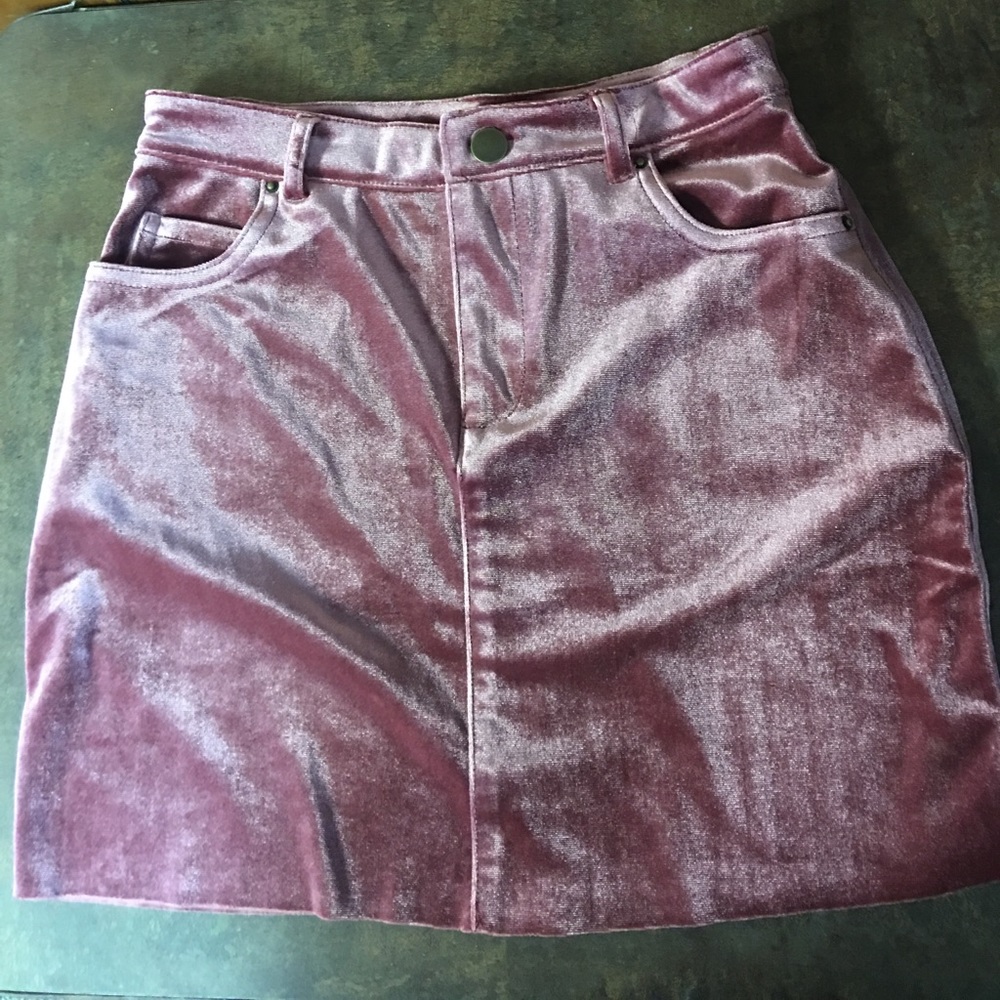 Forever 21 Velvet Mini Skirt